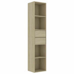 Book Cabinet Sonoma Oak 36x30x171 cm Engineered Wood