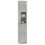 Bathroom Cabinet Concrete Grey 32x25.5x190 cm Engineered Wood - Side View