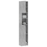 Bathroom Cabinet Concrete Grey 32x25.5x190 cm Engineered Wood - Top-Down View