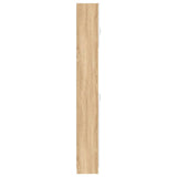 Bathroom Cabinet White and Sonoma Oak 32x25.5x190 cm Engineered Wood