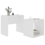 Coffee Table Set White 48x30x45 cm Engineered Wood