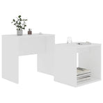 Coffee Table Set White 48x30x45 cm Engineered Wood