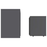 Coffee Table Set Grey 48x30x45 cm Engineered Wood - 45-Degree Angle