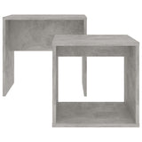 Coffee Table Set Concrete Grey 48x30x45 cm Engineered Wood - Top-Down View