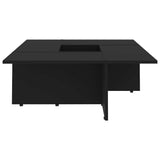 Coffee Table Black 79.5x79.5x30 cm Engineered Wood