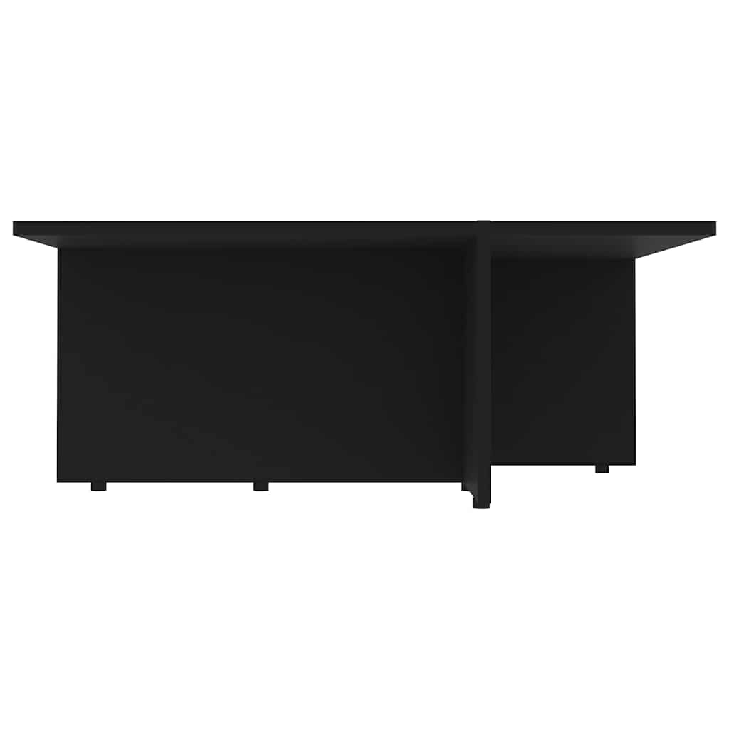 Coffee Table Black 79.5x79.5x30 cm Engineered Wood