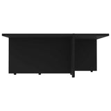 Coffee Table Black 79.5x79.5x30 cm Engineered Wood