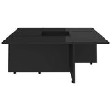 Coffee Table High Gloss Black 79.5x79.5x30 cm Engineered Wood