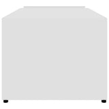 Coffee Table White 90x45x35 cm Engineered Wood - 45-Degree Angle