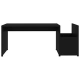 Coffee Table Black 90x45x35 cm Engineered Wood - Top-Down View