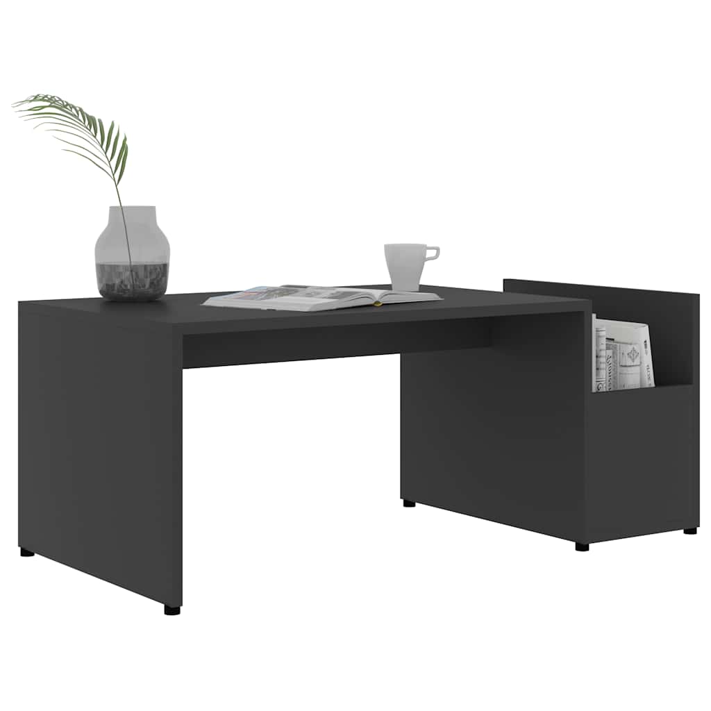 Coffee Table Grey 90x45x35 cm Engineered Wood