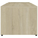 Coffee Table Sonoma Oak 90x45x35 cm Engineered Wood - 45-Degree Angle
