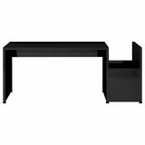 Coffee Table High Gloss Black 90x45x35 cm Engineered Wood - Top-Down View