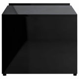 Coffee Table High Gloss Black 90x45x35 cm Engineered Wood - 45-Degree Angle