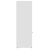 Book Cabinet White 90x30x90 cm Engineered Wood - Close-Up Angle