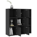 Book Cabinet Grey 90x30x90 cm Engineered Wood - Top-Down View