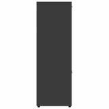 Book Cabinet Grey 90x30x90 cm Engineered Wood