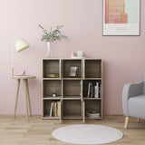 Book Cabinet Sonoma Oak 90x30x90 cm Engineered Wood - Side View