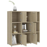 Book Cabinet Sonoma Oak 90x30x90 cm Engineered Wood - Top-Down View