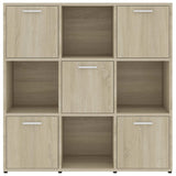 Book Cabinet Sonoma Oak 90x30x90 cm Engineered Wood
