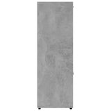Book Cabinet Concrete Grey 90x30x90 cm Engineered Wood - Close-Up Angle