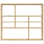 Wall Shelf Sonoma Oak 90x16x78 cm Engineered Wood