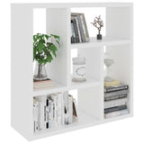 Wall Shelf White 45.1x16x45.1 cm Engineered Wood - Side View