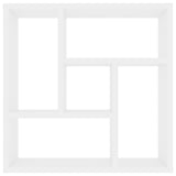 Wall Shelf White 45x16x45 cm Engineered Wood