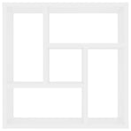 Wall Shelf White 45x16x45 cm Engineered Wood