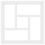 Wall Shelf White 45.1x16x45.1 cm Engineered Wood - Top-Down View