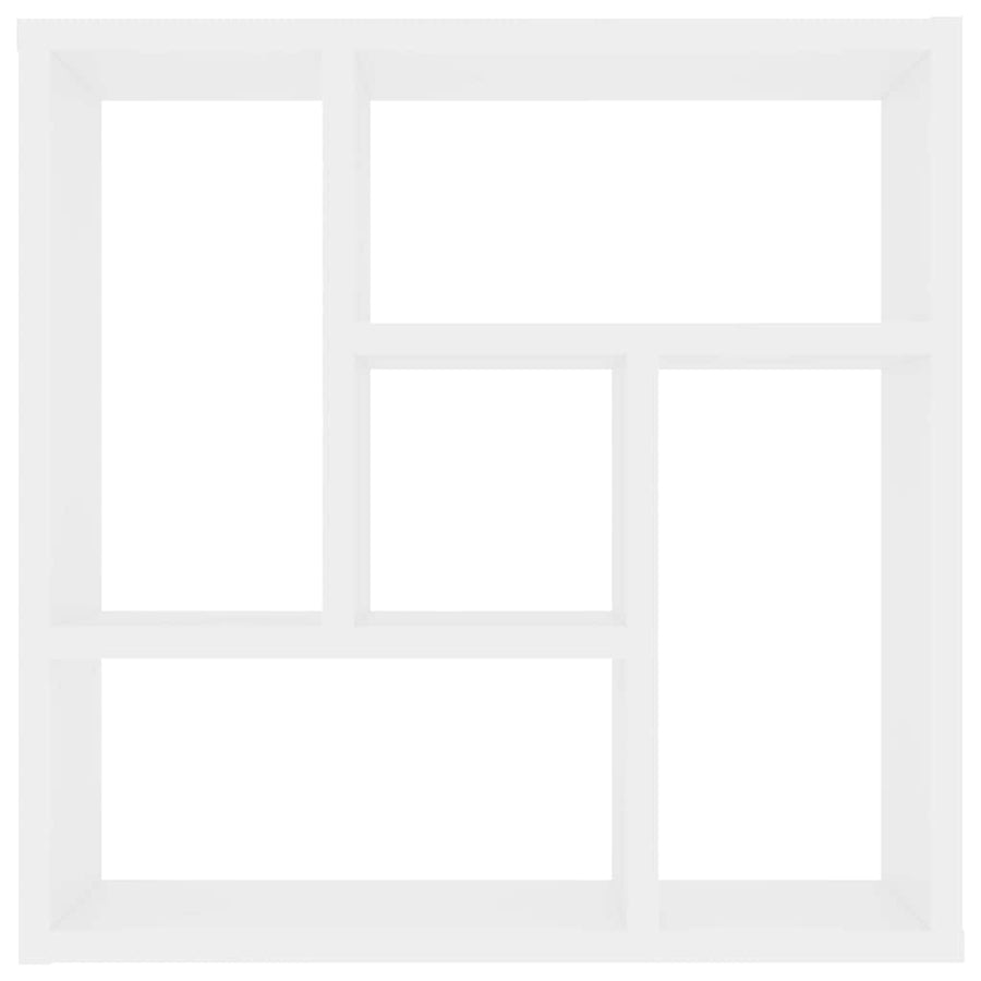 Wall Shelf White 45x16x45 cm Engineered Wood