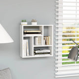 Wall Shelf White 45x16x45 cm Engineered Wood