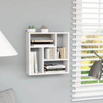Wall Shelf White 45x16x45 cm Engineered Wood
