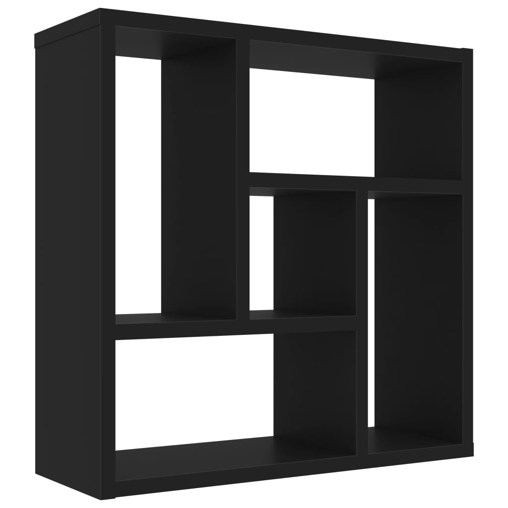 Wall Shelf Black 45x16x45 cm Engineered Wood