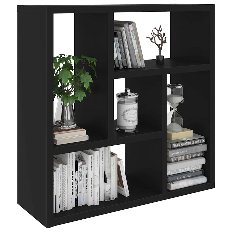Wall Shelf Black 45x16x45 cm Engineered Wood