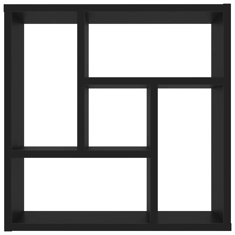 Wall Shelf Black 45x16x45 cm Engineered Wood