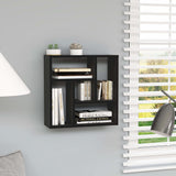 Wall Shelf Black 45x16x45 cm Engineered Wood