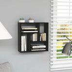 Wall Shelf Black 45x16x45 cm Engineered Wood