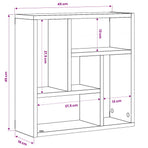 Wall Shelf Black 45x16x45 cm Engineered Wood