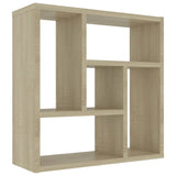 Wall Shelf Sonoma Oak 45.1x16x45.1 cm Engineered Wood - Front View