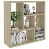 Wall Shelf Sonoma Oak 45.1x16x45.1 cm Engineered Wood - Side View