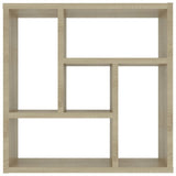 Wall Shelf Sonoma Oak 45.1x16x45.1 cm Engineered Wood - Top-Down View