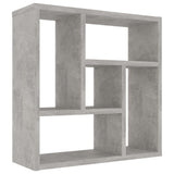 Wall Shelf Concrete Grey 45.1x16x45.1 cm Engineered Wood - Front View