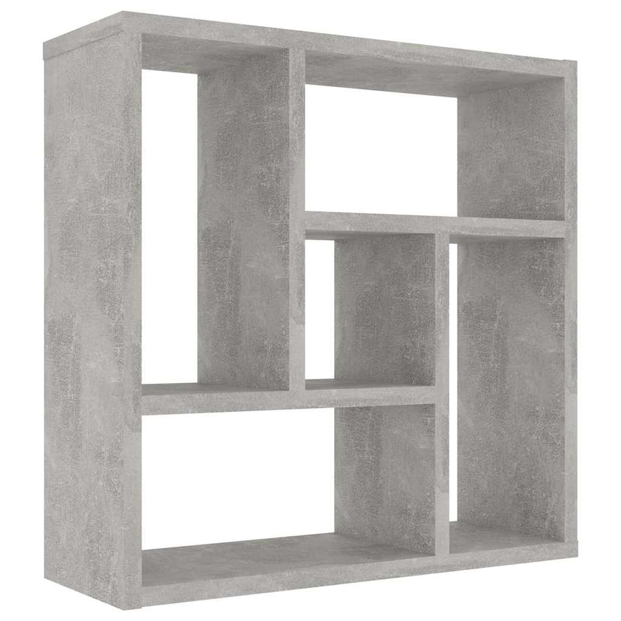 Wall Shelf Concrete Grey 45x16x45 cm Engineered Wood
