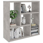 Wall Shelf Concrete Grey 45x16x45 cm Engineered Wood