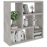Wall Shelf Concrete Grey 45.1x16x45.1 cm Engineered Wood - Side View