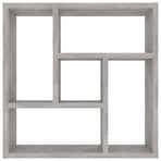 Wall Shelf Concrete Grey 45x16x45 cm Engineered Wood