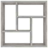 Wall Shelf Concrete Grey 45.1x16x45.1 cm Engineered Wood - Top-Down View