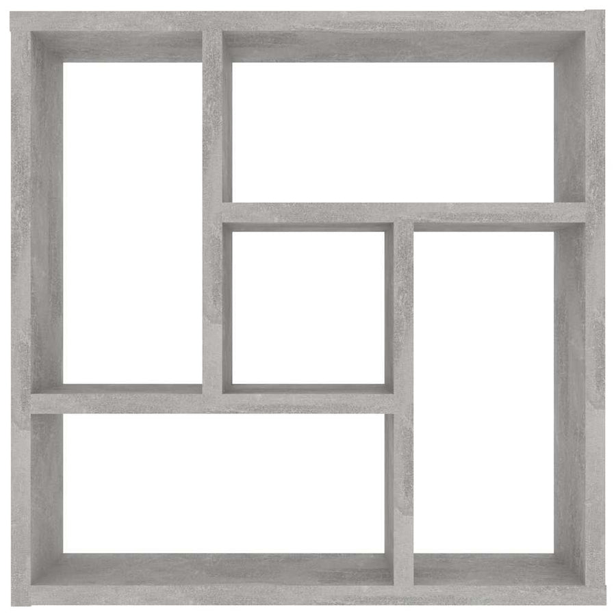 Wall Shelf Concrete Grey 45x16x45 cm Engineered Wood