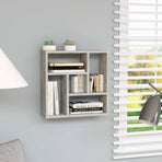 Wall Shelf Concrete Grey 45x16x45 cm Engineered Wood